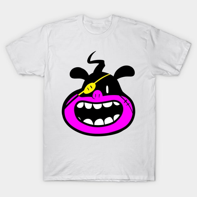 Happy pig T-Shirt by cosmosjester